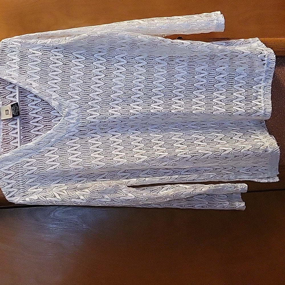 Hand sewn lace top